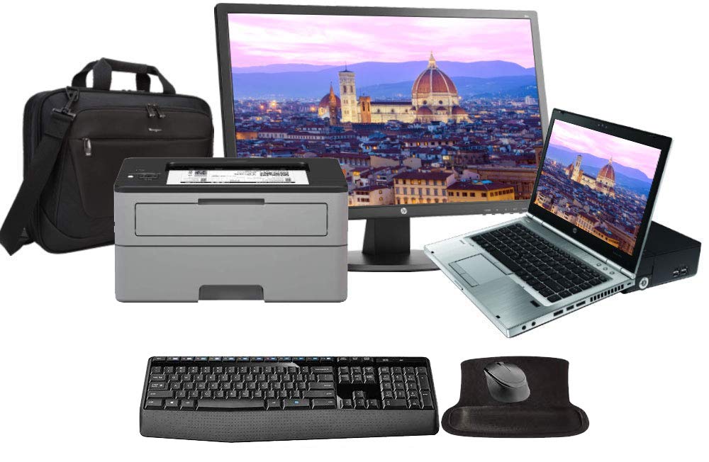 HP Elite 8460p All in One with Intel i5 2.5GHz, 8GB, 250GB SSD, Windows 10, 24 Inch Monitor, Keyboard, pad, Docking, Office 365 (Renewed)