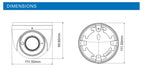 Titanium IP-5IRD4S45-28-PA 4MP Active Deterrence Turret IP Camera