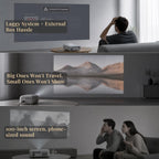 [Official Google TV & 5000 ANSI & Now with Netflix] 4K Smart Projector with WiFi and Bluetooth, Voice Control, XuanPad Black Portable Outdoor Movie Projector 4k, Dolby Audio, TOF Auto Focus & Keystone