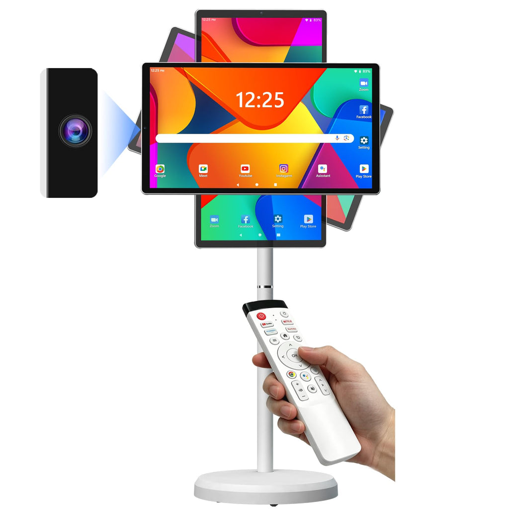 OFD 21.5" Gen2 Portable TV on Wheels,Touchscreen & Rolling Stand,Android 15