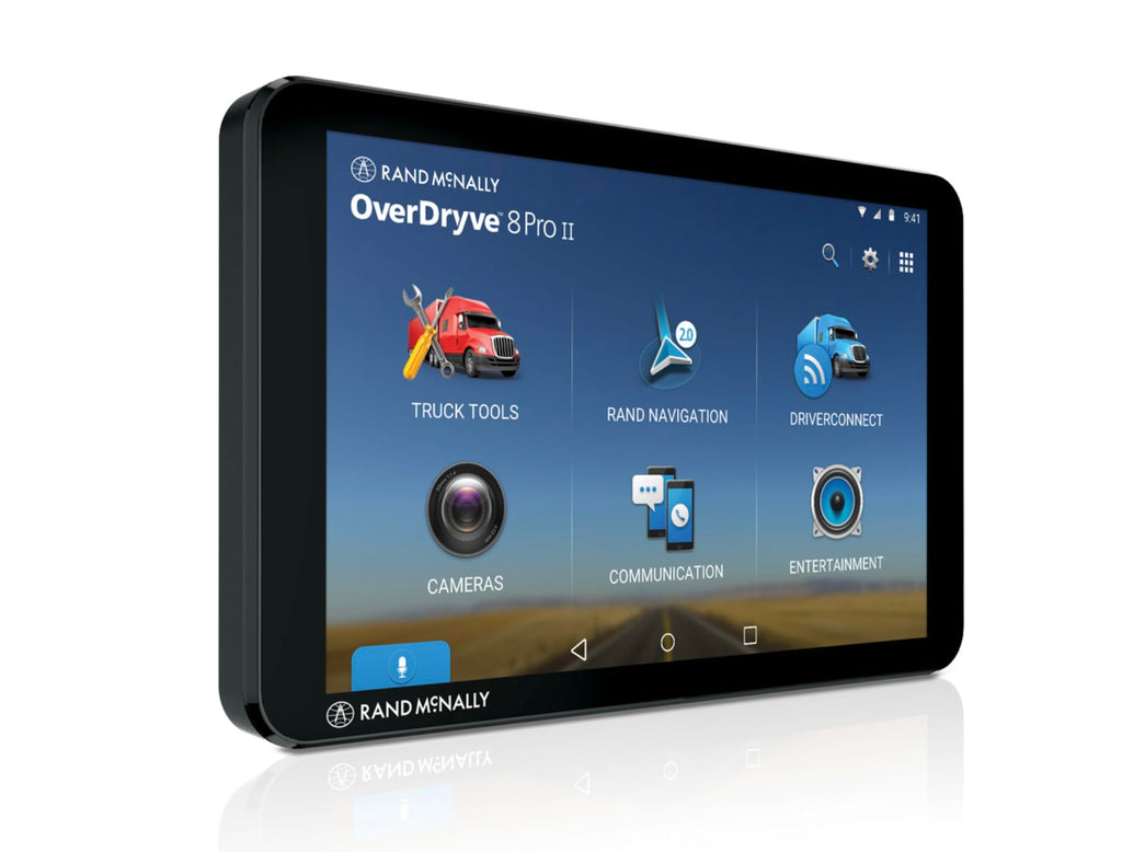 OverDryve 8 Pro II Truck GPS Navigation System with Connected Tablet, Professional Driver Navigation Device