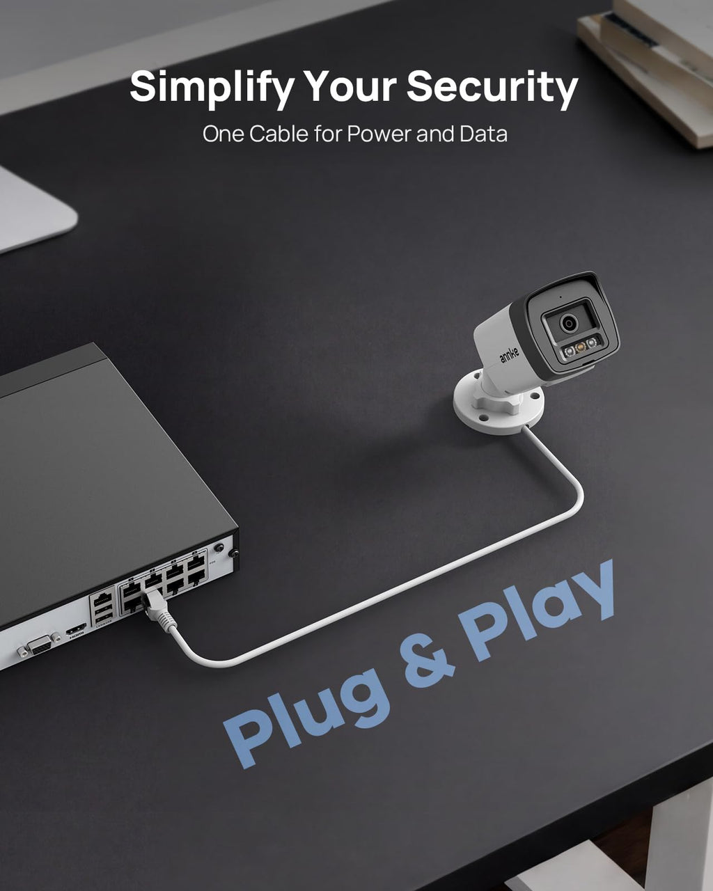 ANNKE 16 Channel Security Camera System 5MP PoE, Two-Way Audio, 2TB HDD