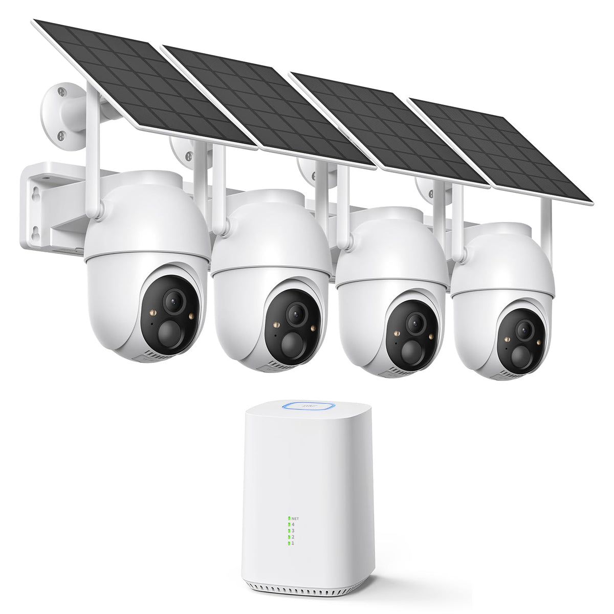 2K/4MP Home Security Camera System, 2.4G & 5GHz Wi-Fi Connected