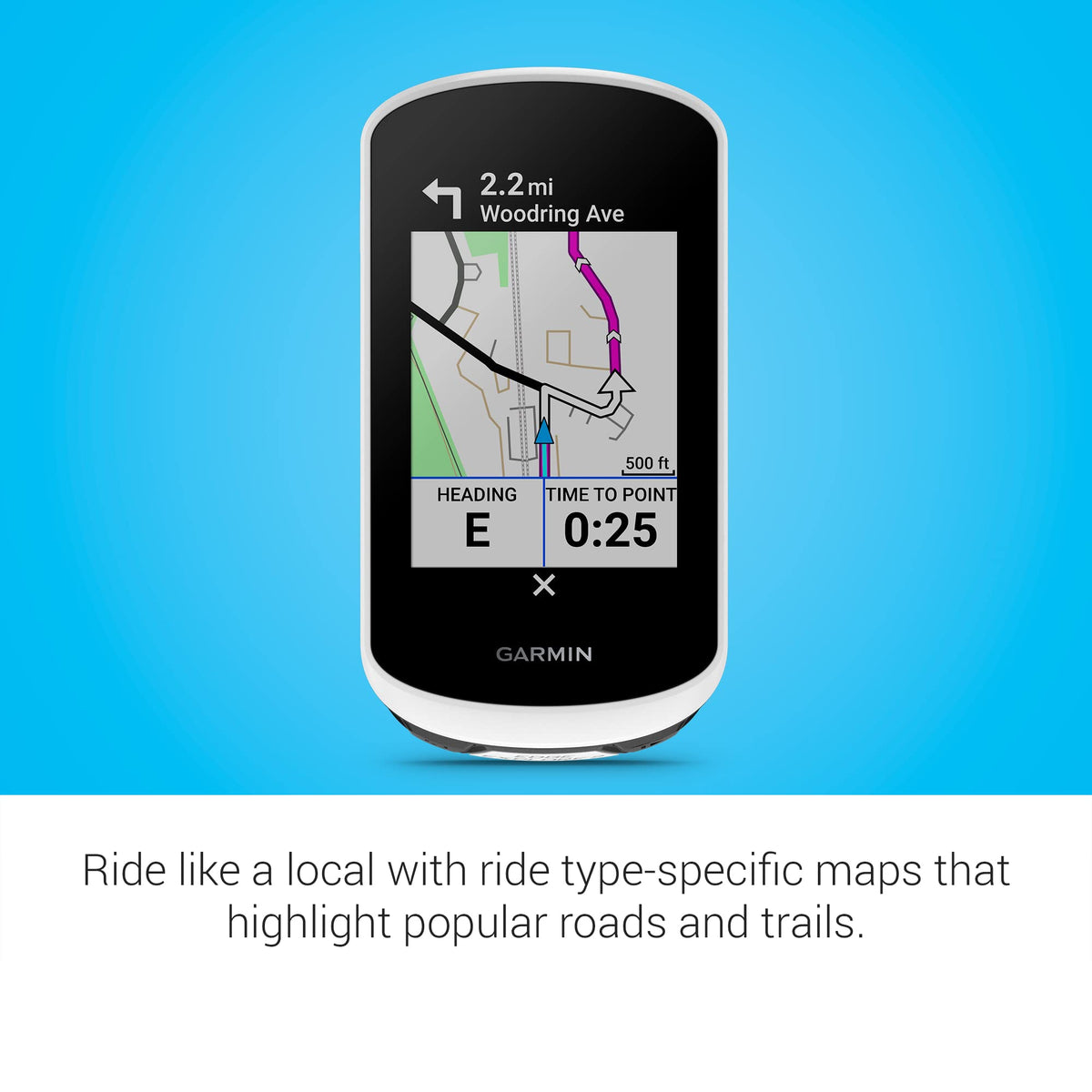 Garmin Edge® Explore 2, Easy-To-Use GPS Cycling Navigator, eBike Compatibility, Maps and Navigation, with Safety Features (Renewed)