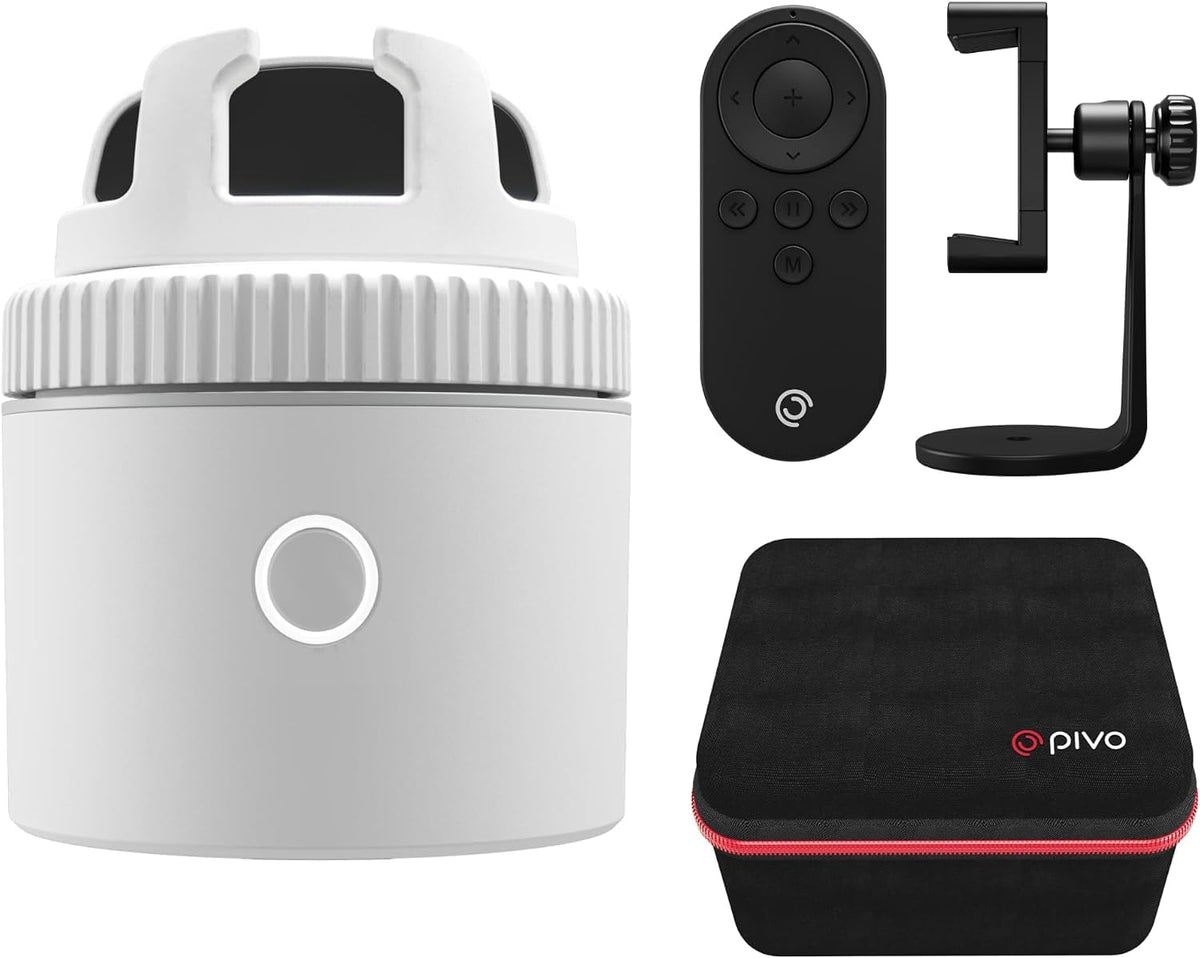 Pivo Equestrian Starter Pack Auto Tracking Phone Holder, Face, Body & Horse Tracker, 360° Rotation, 6 Speed, Stand for Video Recording (Black - Max Starter Pack)