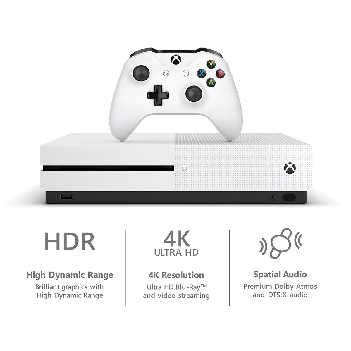 Xbox One S 500GB Console - Minecraft Complete Adventure Bundle [Discontinued] (Renewed)
