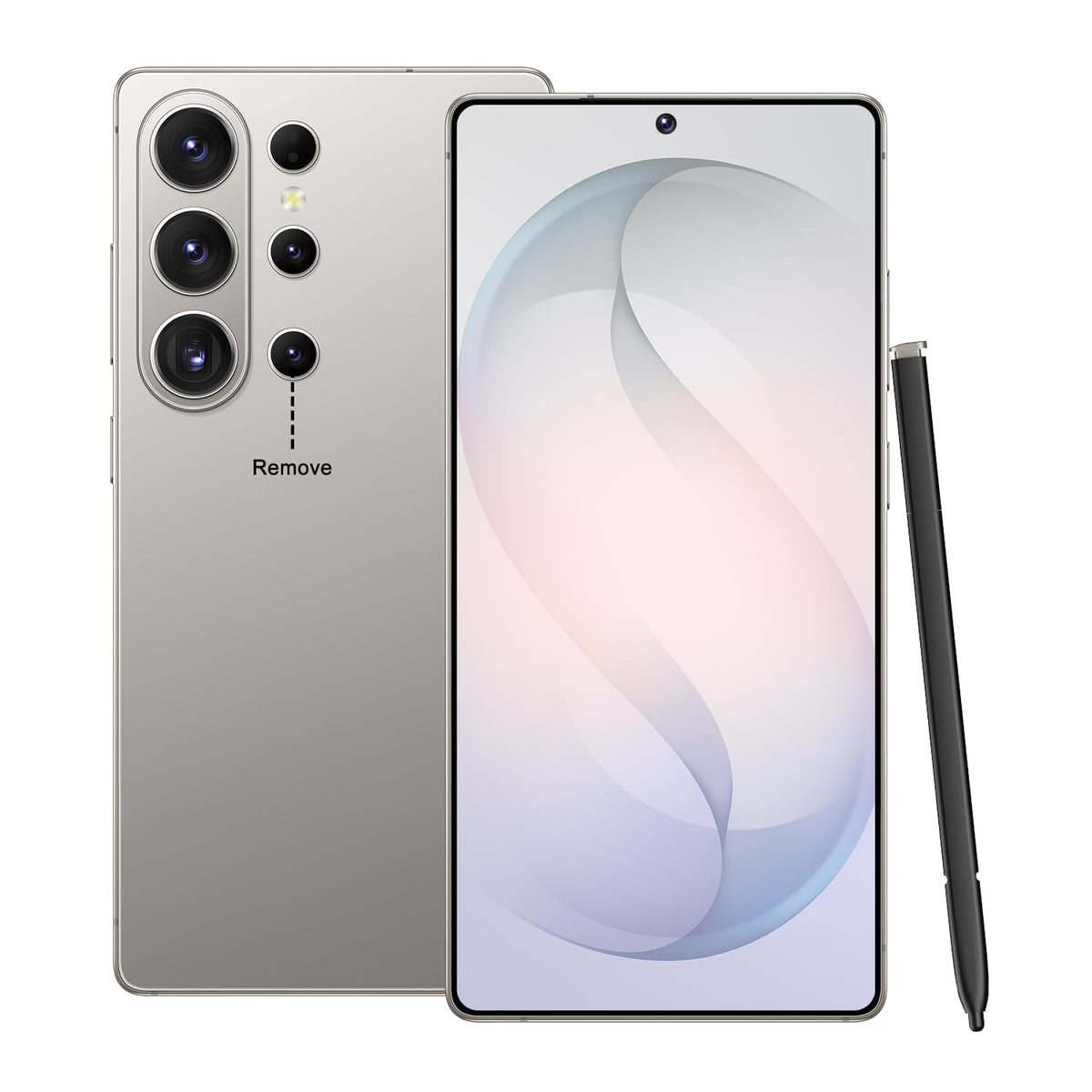 X26 Ultra Unlocked Phone 12+512GB, Built in Pen the Phone, Smartphone Battery 6800mAh 6.9" HD Screen, Android 14.0 with Memory Card Cell Phone, Face ID/5G/Fingerprint Lock/GPS (Koala Gray)