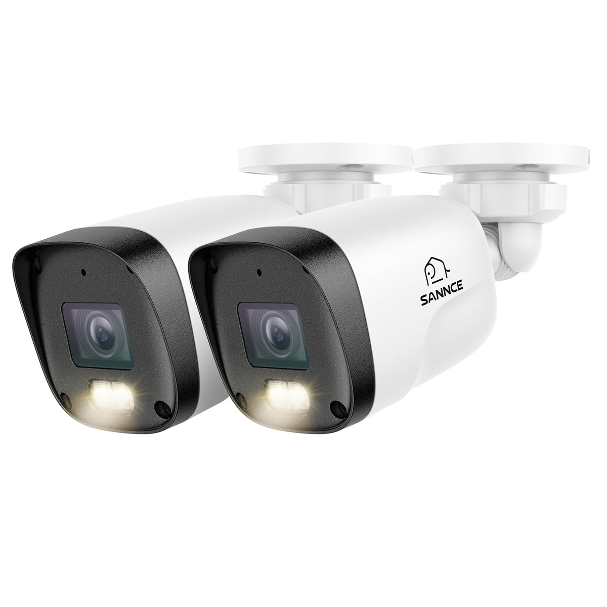 SANNCE 2K 3MP PoE Camera System - NVR with 4PCS Bullet Cameras(1TB HDD)