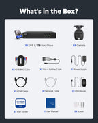 ANNKE 3K Lite Wired Security Camera System Outdoor, 8x 2MP Cameras, 1TB HDD