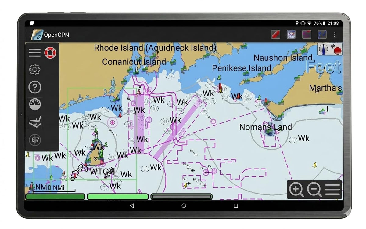 Dolphin 11 Inch Marine GPS Chartplotter Tablet with Free US Maps
