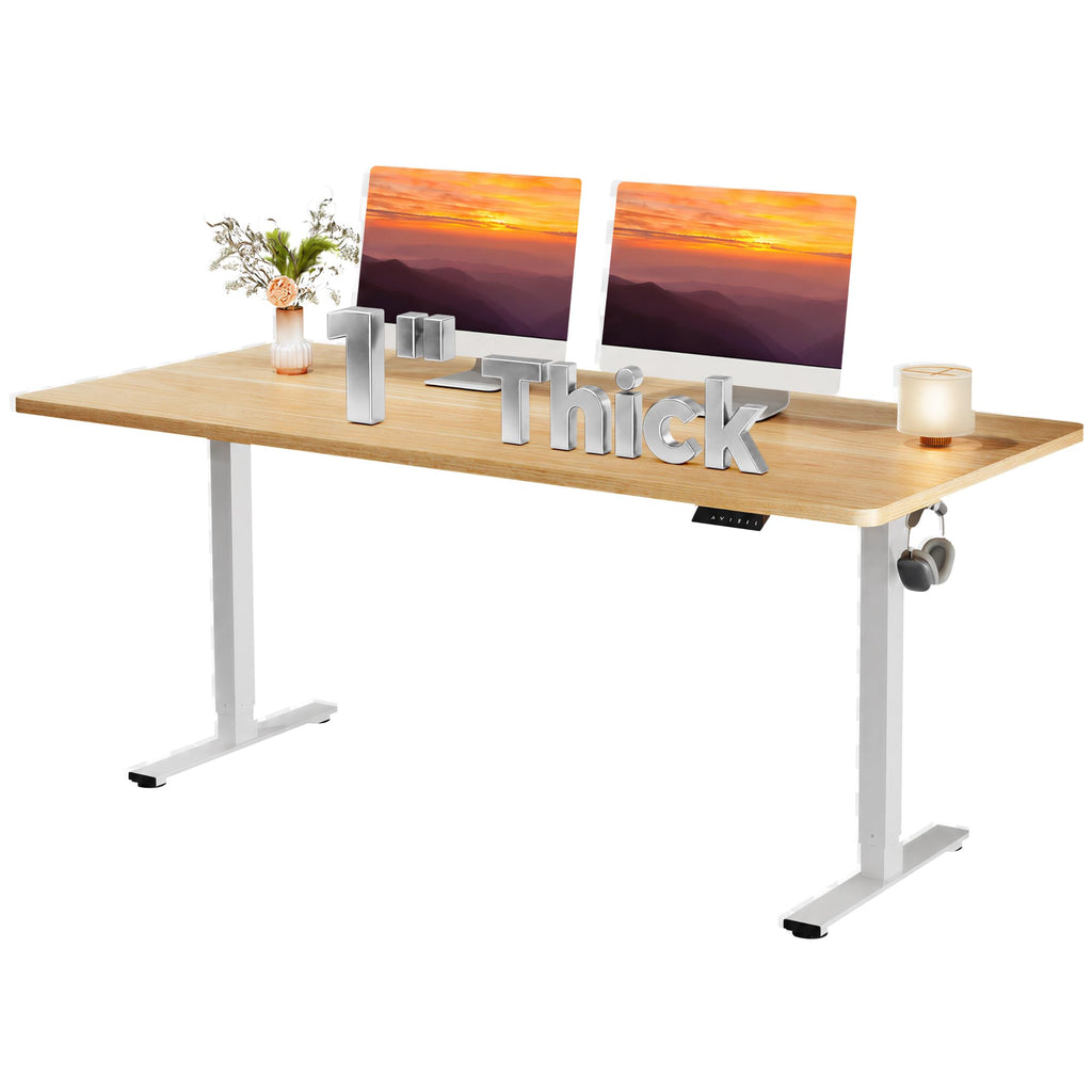 79''x31''Dual Motor Adjustable Large Standing Desk for Home Office