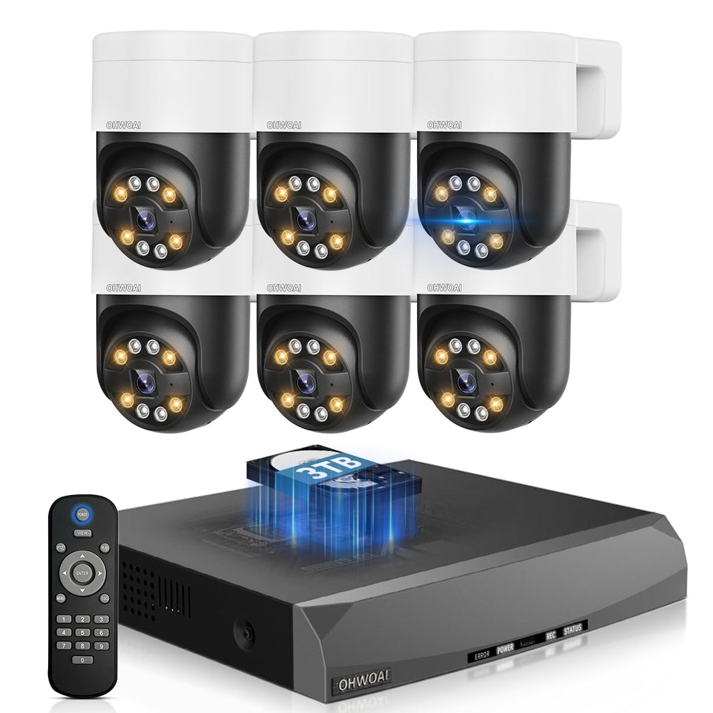 4K Outdoor Wired Security Camera System, PoE Video Surveillance System