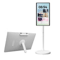 VLH 27″ 2-in-1 Smart Portable TV on Wheels,Detachable Touchscreen, Android 15 Tablet 6+128G Wireless Rolling Display with 4K Camera, 10W Speaker,Voice Air Remote, EDLA Certified, Bedroom Patio Outdoor