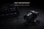 A-ONE Pro Motorcycle Wireless Navigation Projection with Ultra-Bright QLED 6.1” Touchscreen Display, Dual 1080P Cameras, CarPlay & Android Auto System, GPS Tracking, IP67 Waterproof