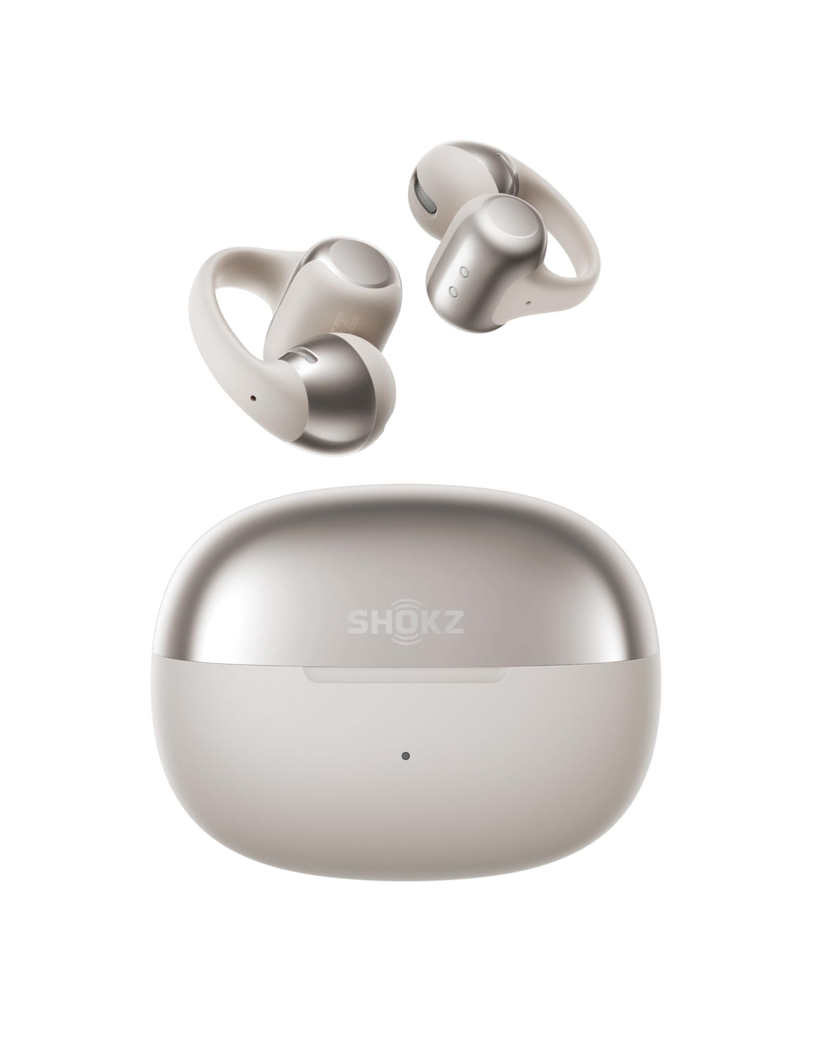 SHOKZ OpenDots ONE Open-Ear Clip-On Bluetooth Earbuds, Black, Dolby Audio