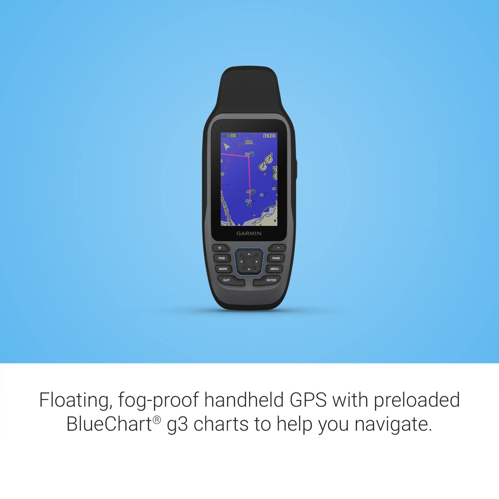 Garmin GPSMAP 79sc, Marine GPS Handheld Preloaded with BlueChart g3 Coastal Charts, Rugged Design and Floats in Water