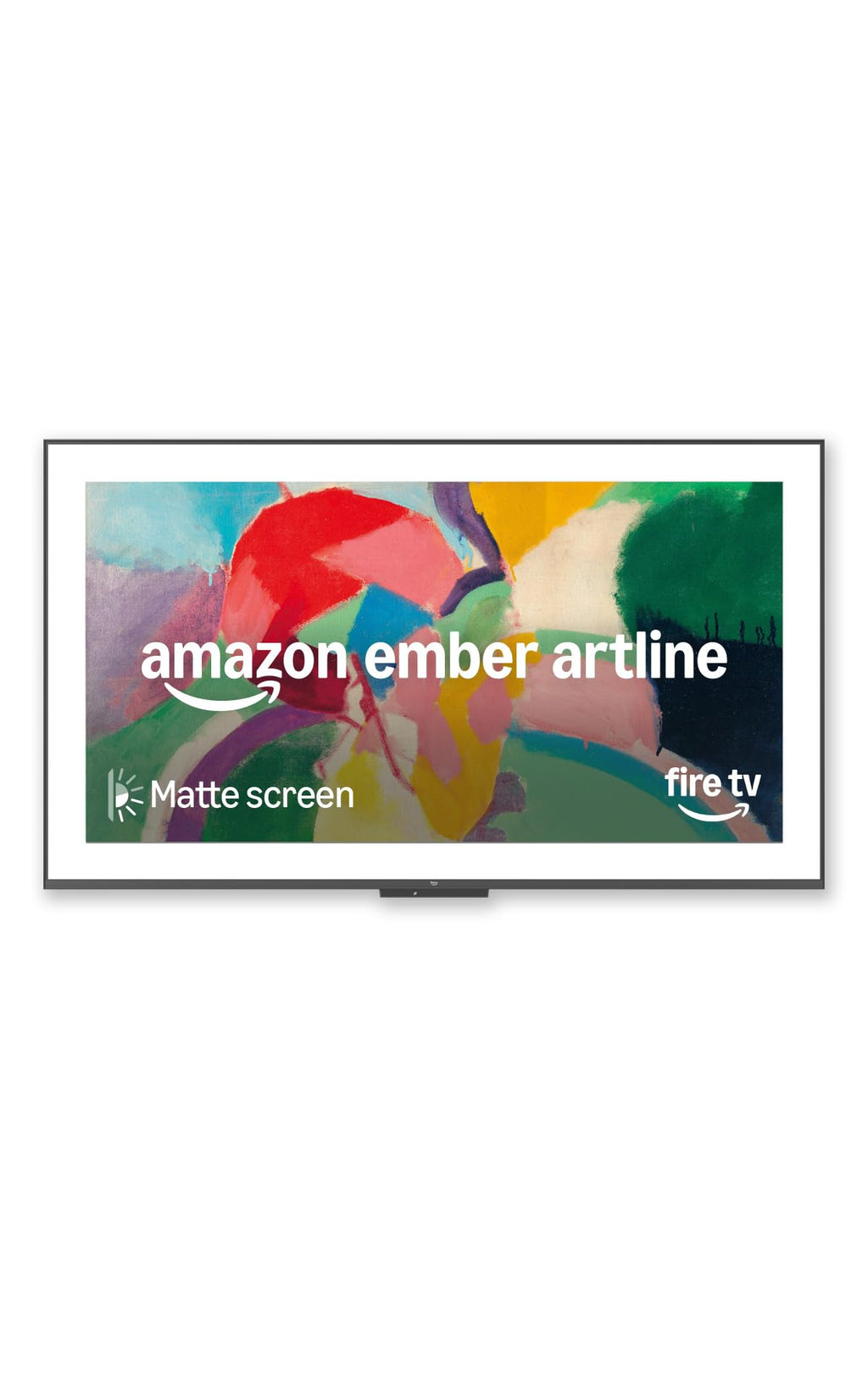Amazon Ember Artline 55" with Fire TV (newest model), 4K Ultra HD QLED smart TV with free art and photos, anti-glare display, custom frames, Dolby Vision, find shows faster with Alexa+ - No Frame