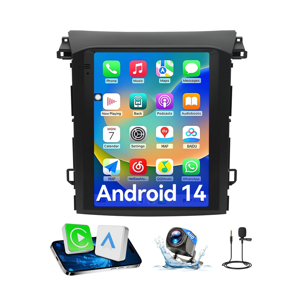 Android 14 Car Radio Compatible with Subaru XV/Crosstrek 2018–2021,4G+64G,9.7" Touch Screen Car Stereo with Wireless Carplay&Android Auto,FM/GPS/SWC/Mirror Link/Backup Camera