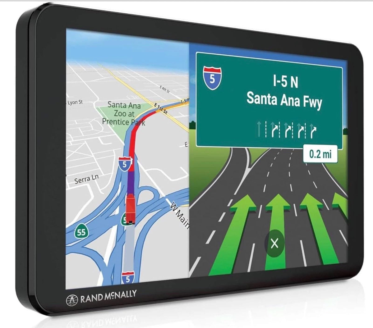 Rand McNally OverDryve 8 Pro II 8-Inch Truck GPS Tablet with Built-in Dash Cam, Advanced Truck Routing, Lane Guidance, Bluetooth, Wi-Fi, and Powered Magnetic Mount (Model: 8PROII)