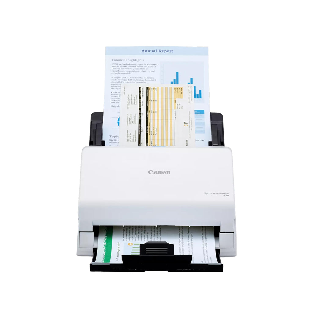 Canon imageFORMULA R30 - Office Document Scanner, Auto Document Feeder, Duplex Scanning, Plug-and-Scan Capability, No Software Installation Required