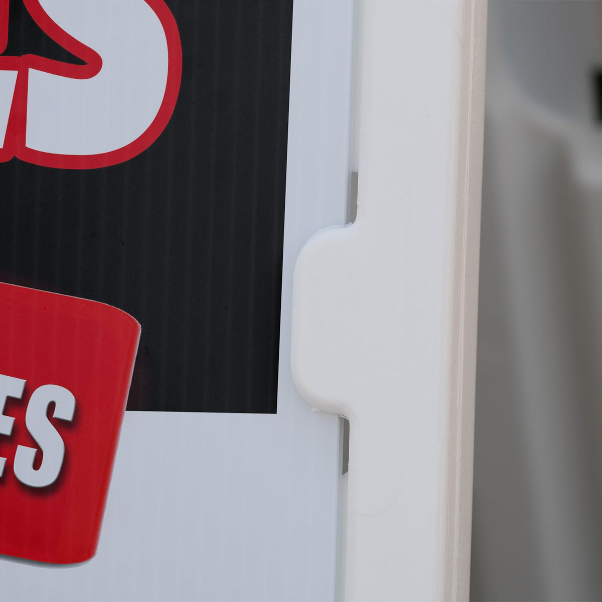 A-frame Sidewalk Cell Phones & Accessories 18" x 24" Double Sided A-Frame Sidewalk Sign, Includes 2 Corrugated Plastic Inserts | Foldable Portable White Signicade Sandwich Board Signs