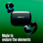 Bose Sport Open Earbuds - Wireless Earbuds, Clip-On, USB-C Charging, Up to 22 Hrs of Audio, Sweat Resistant, IP54 Rating, Ideal for Workouts, Microphones for Clear Calls, Eucalyptus Green