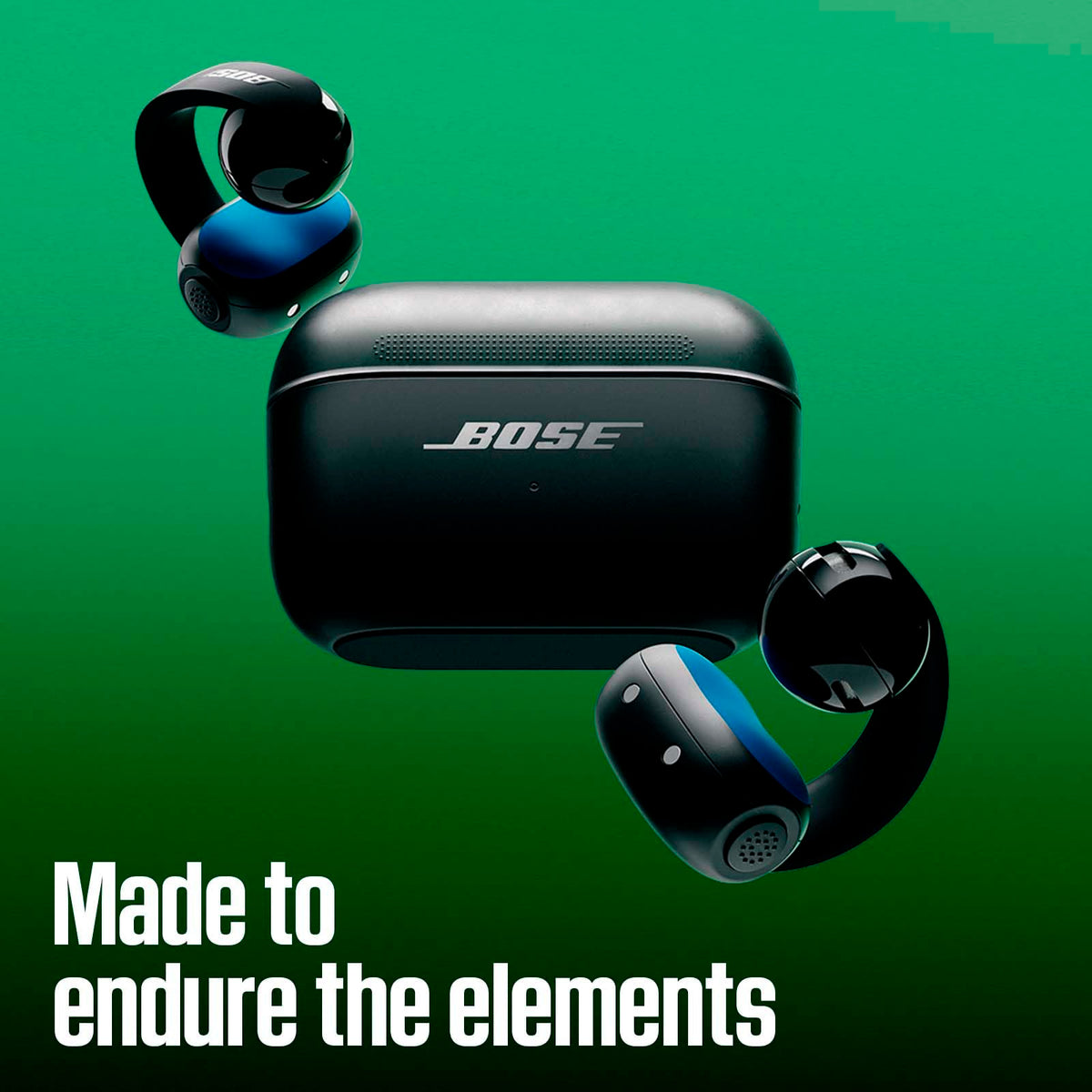 Bose Sport Open Earbuds - Wireless Earbuds, Clip-On, USB-C Charging, Up to 22 Hrs of Audio, Sweat Resistant, IP54 Rating, Ideal for Workouts, Microphones for Clear Calls, Eucalyptus Green