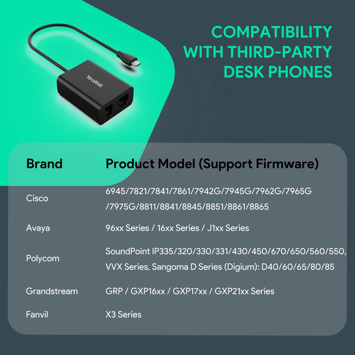 Yealink WH62 Wireless DECT Headset Teams Zoom UC Certified, Work for PC Computer Laptop Mac, Office Desk Phone Softphones VoIP Telephones (WH62 for 3rd-Party Phone)