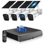 Wireless Outdoor Security Camera System, Solar Powered WiFi Cameras Systems