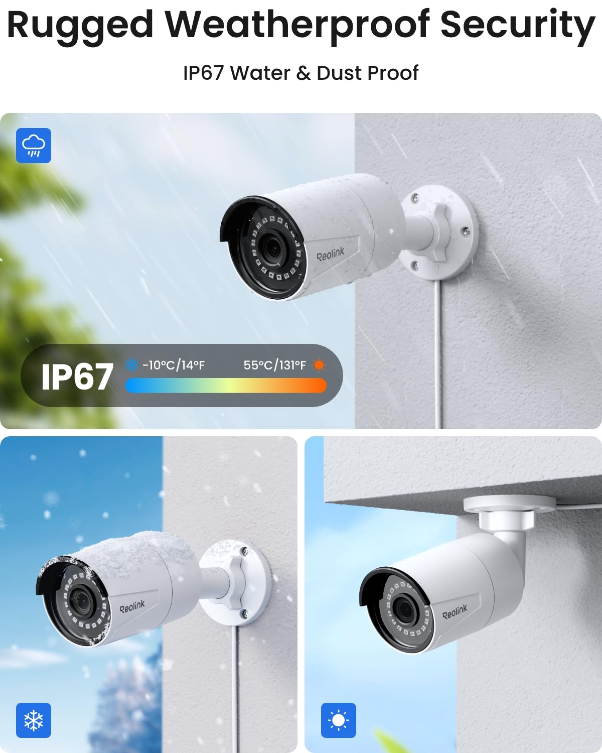 REOLINK 8CH 5MP Super HD Home Security Camera System RLK8-410B6-5MP