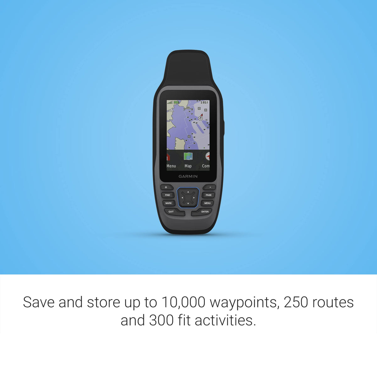Garmin GPSMAP 79sc, Marine GPS Handheld Preloaded with BlueChart g3 Coastal Charts, Rugged Design and Floats in Water