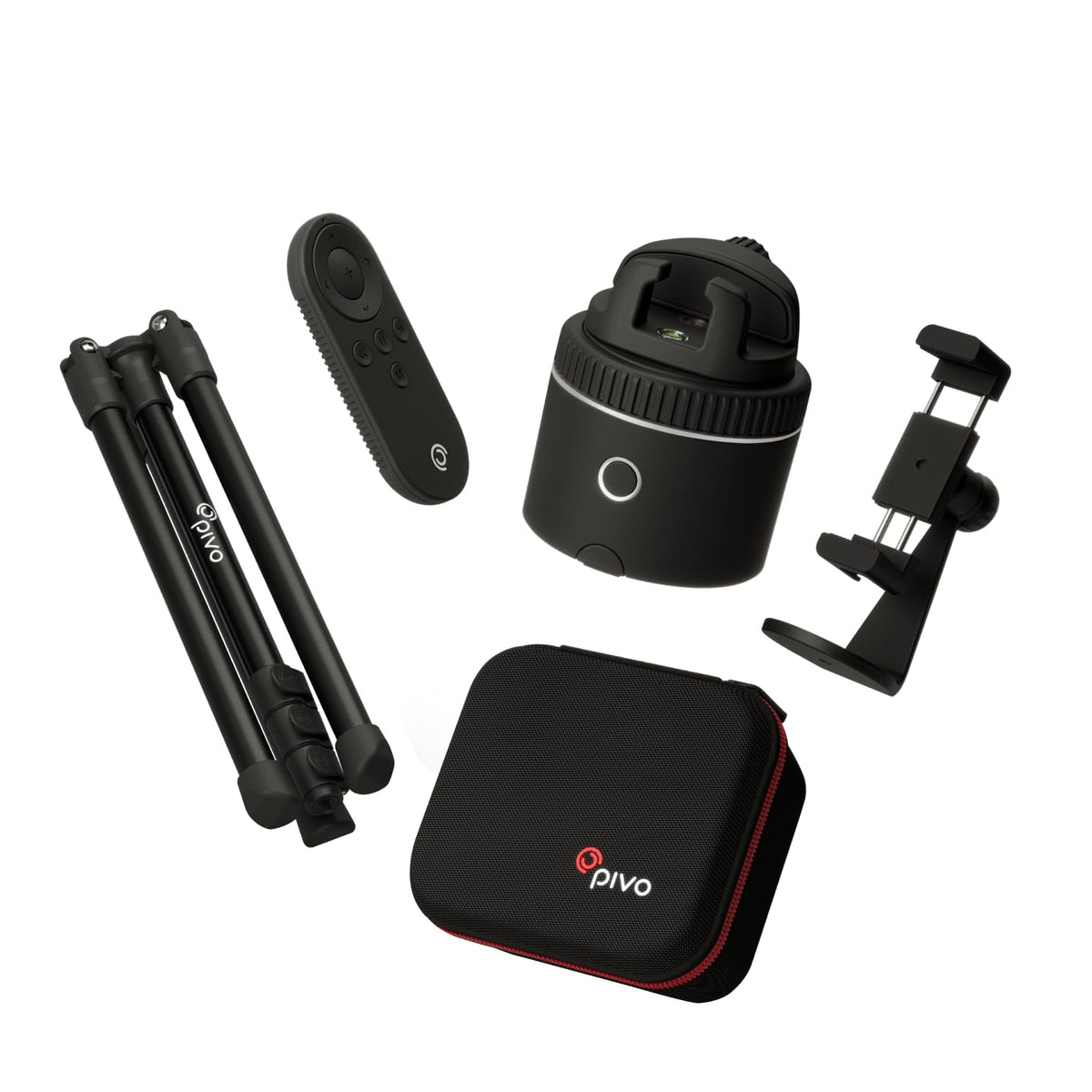 Pivo Equestrian Starter Pack Auto Tracking Phone Holder, Face, Body & Horse Tracker, 360° Rotation, 6 Speed, Stand for Video Recording (Black - Max Starter Pack)