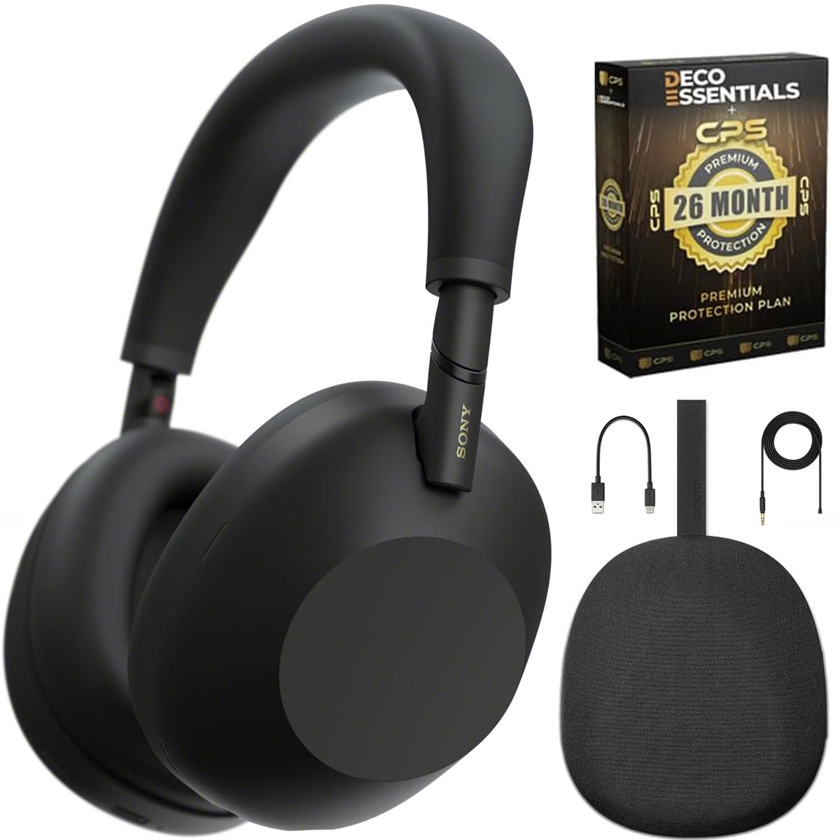 Sony WH-1000XM6 The Best Noise Canceling Wireless Headphones, HD NC Processor QN3, 12 Microphones, Adaptive NC Optimizer, Mastered by Engineers, Studio-Quality, 30-Hour Battery with Deco Guide Bundle