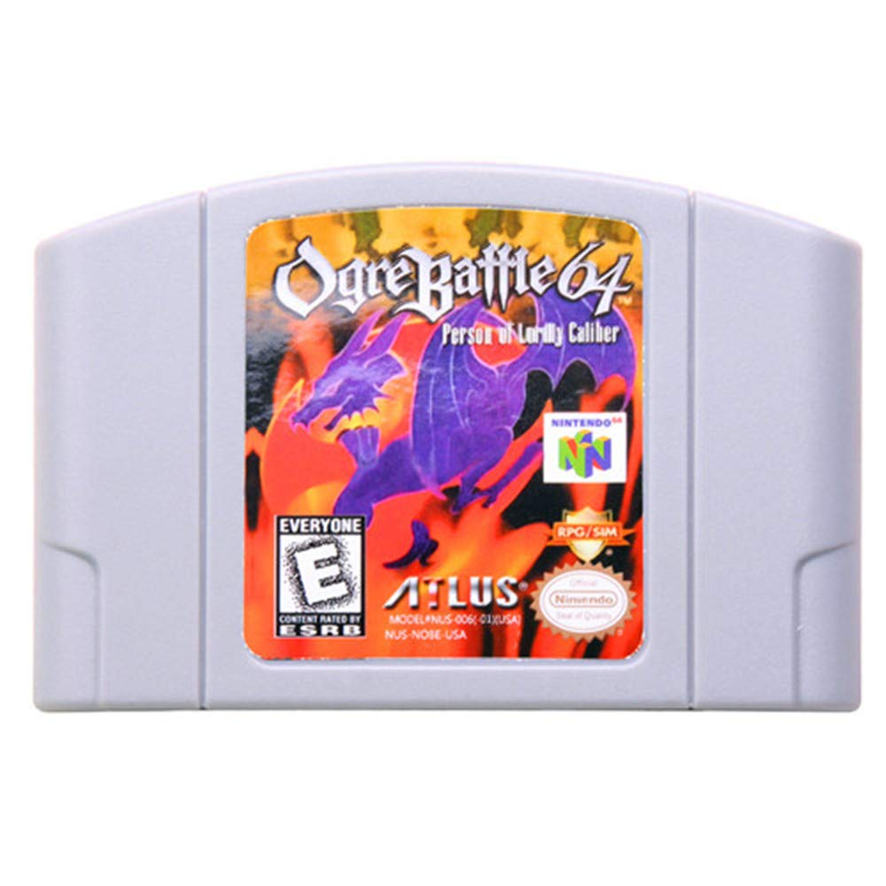 VICTONER New Ogre Battle 64 Person of Lordly Caliber Video Game Cartridge US Version for Nintendo 64 N64 Game Console