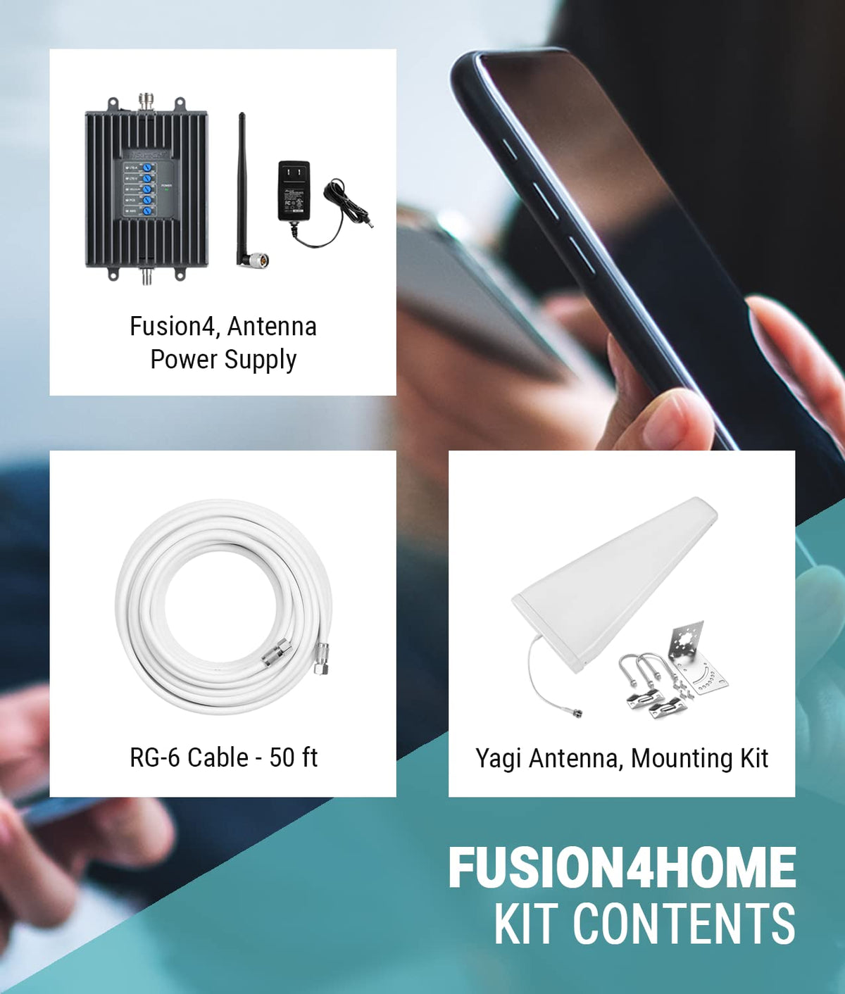SureCall Fusion4Home 5G & 4G LTE Cell Phone Signal Booster up to 3000 sq ft