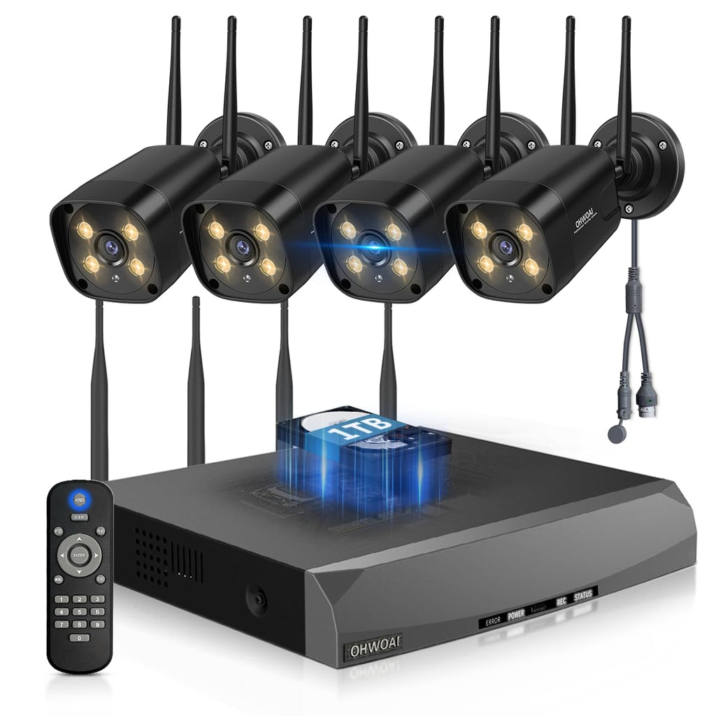 Wireless Security Camera System, Outdoor WiFi Surveillance Camera System