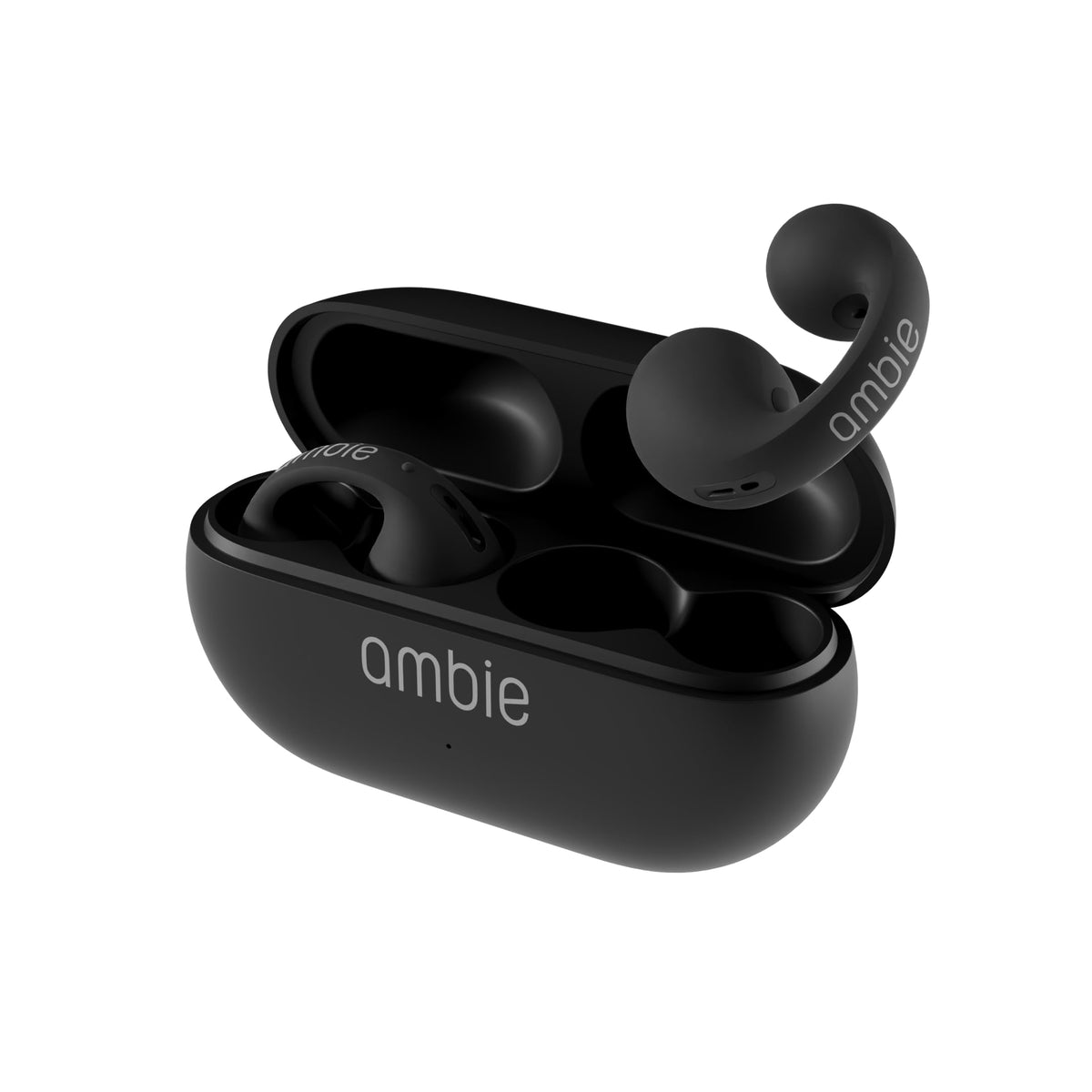 ambie Sound earcuffs AM-TW02, Open Ear Wireless Earphones for Comfort, Bluetooth 5.3 Earbuds for Sports, Running, and Workouts | 6 hr Play Clip-on Ear Cuff