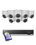 Loocam Security Camera System with DVR H.265+ 8CH, 1TB Hard Drive