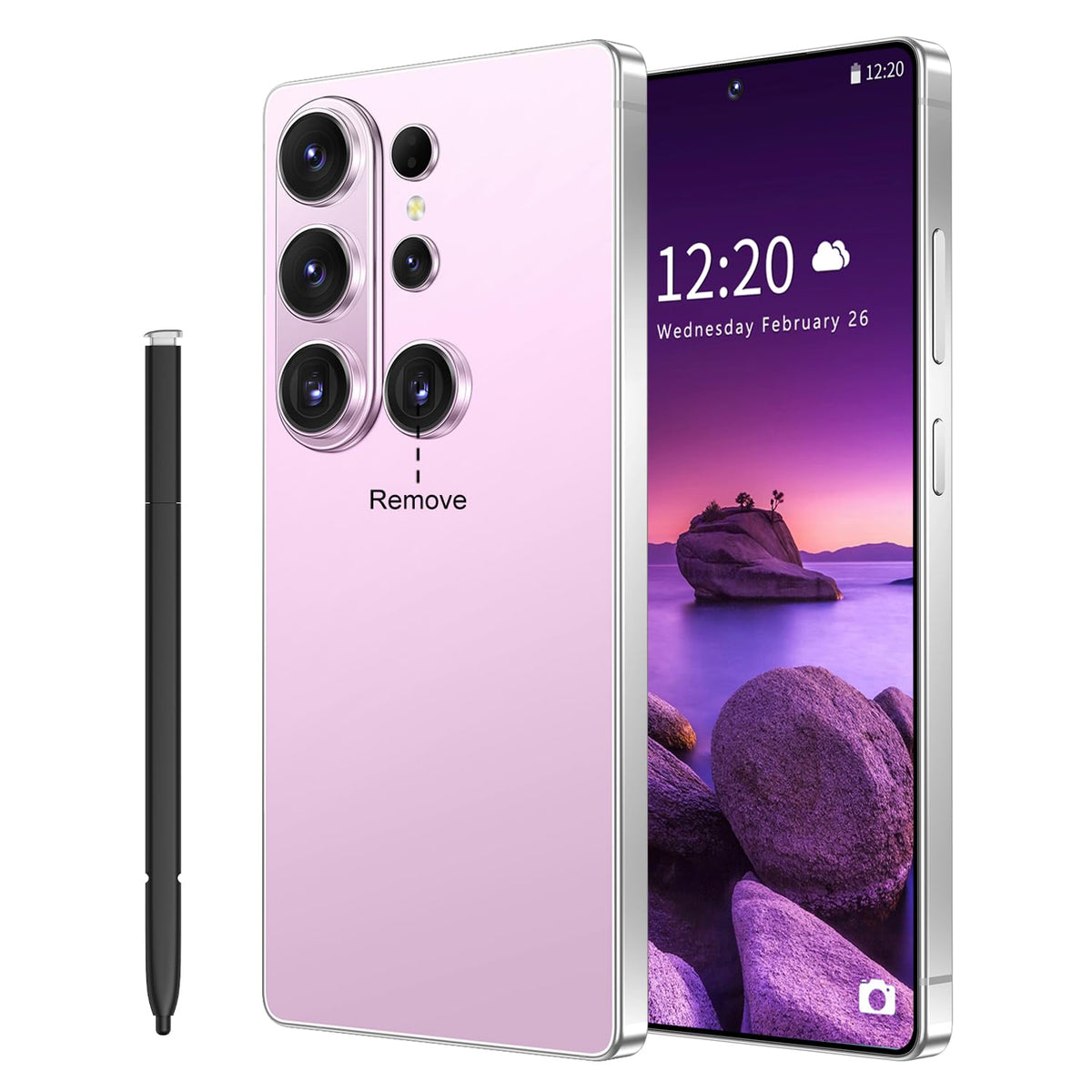 WWT 26 Ultra Unlocked Phone,Android 15 12+512GB Smartphone,Built in Pen The Phone,Cell Phone Battery 7000mAh 6.99" HD Screen,Dual SIM/5G/Face ID/Fingerprint Lock/GPS (Green)