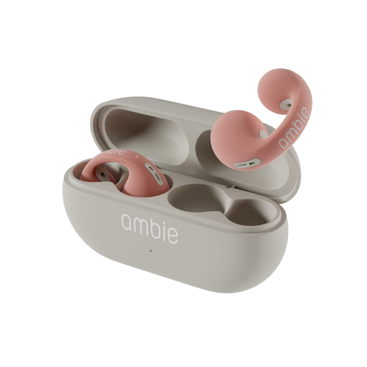 ambie Sound earcuffs AM-TW02, Open Ear Wireless Earphones for Comfort, Bluetooth 5.3 Earbuds for Sports, Running, and Workouts | 6 hr Play Clip-on Ear Cuff
