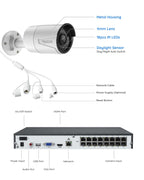REOLINK 16CH 5MP Home Security Camera System with 4TB HDD RLK16-410B8-5MP