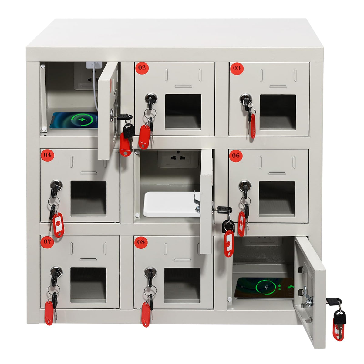 Phone Charging Cabinet,40-Slot Cell Phone Charging Station(BK40)