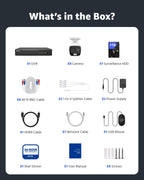 ANNKE Home Wired Camera Security System with Audio, 8X 1080P Cams, 1TB HDD