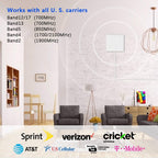 Cell Phone Signal Booster for Home Cell Repeater Boost Up to 5,000 Sq Ft 5G 4G LTE 3G 2G Call/Data Signal with All U.S. Carriers Verizon AT&T T-Mobile & More Working Band 13/12/17/5/4/2/25