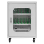 20-Unit Charging Cabinet for Phones, Black