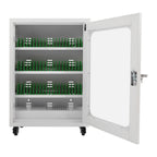 20-Unit Charging Cabinet for Phones, Black