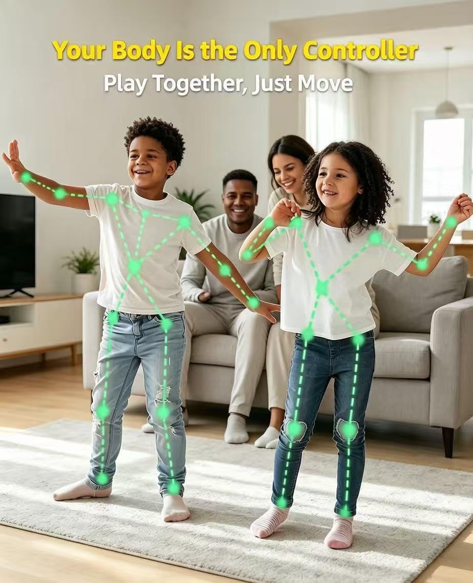 Plug and Play Active TV Video Game Black
