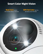 Solar Powered Wireless Security Camera System, Outdoor PTZ Surveillance Kit