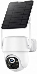 5MP Solar Security Cameras Wireless Outdoor System, 500GB HDD Local Storage, No Subscription, 4-Cam Kit, Up to 10CH, Two-Way Audio, Color Night Vision, 5G/2.4GHz WiFi, TV & Monitor Viewing