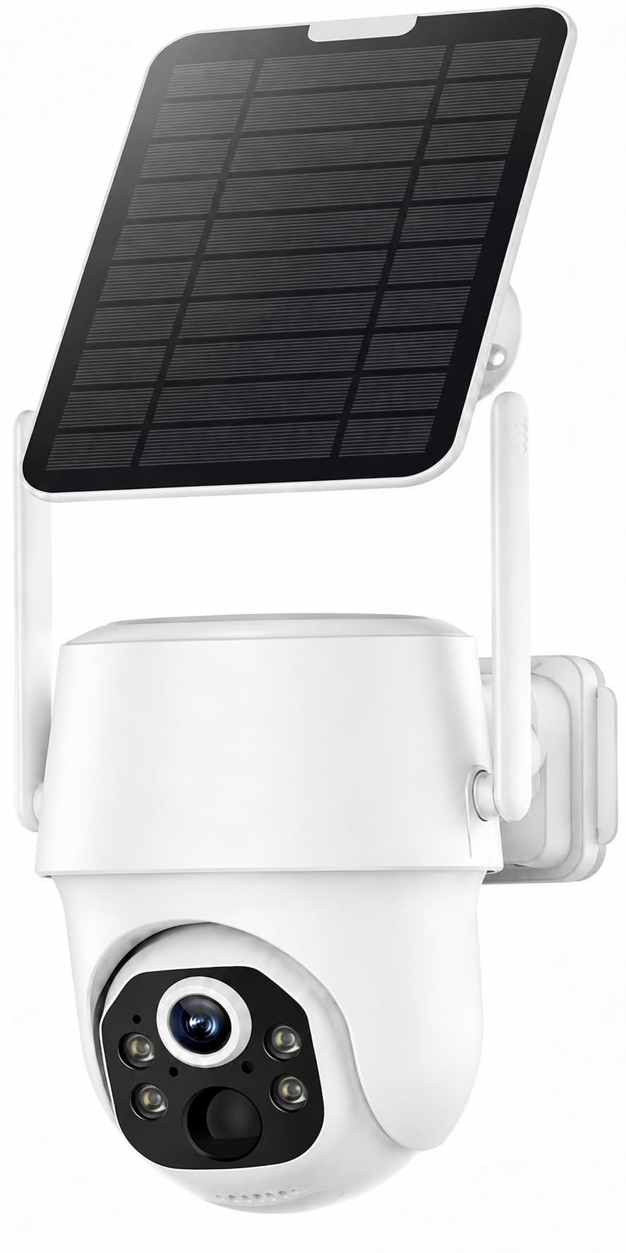 5MP Solar Security Cameras Wireless Outdoor System, 500GB HDD Local Storage, No Subscription, 4-Cam Kit, Up to 10CH, Two-Way Audio, Color Night Vision, 5G/2.4GHz WiFi, TV & Monitor Viewing
